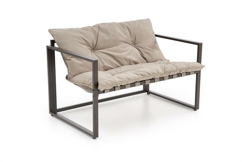 Vrtni namještaj Shadx (crna + cappuccino)