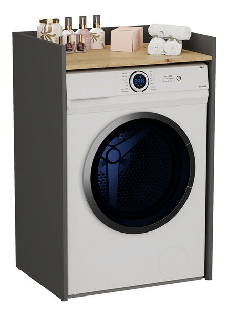 Szekrény mosógéphez Perdieron 1 (antracit + artisan tölgy)