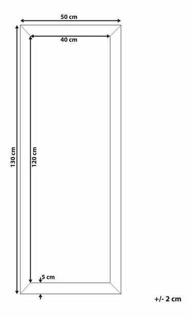 Oglindă de perete Ayaj (argintiu)