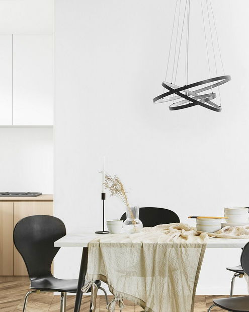 Függesztett lámpa Aline (fekete)