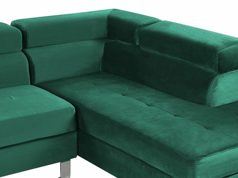 Rohová sedačka NOTRALE (zelená) (P)