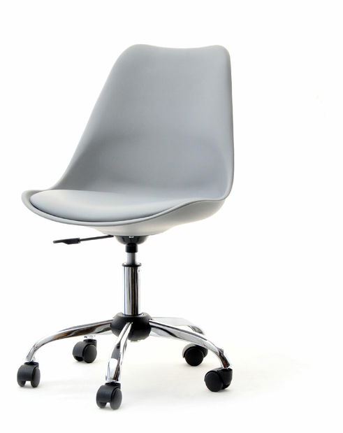 Stolička Large Move (sivá + chrómová)
