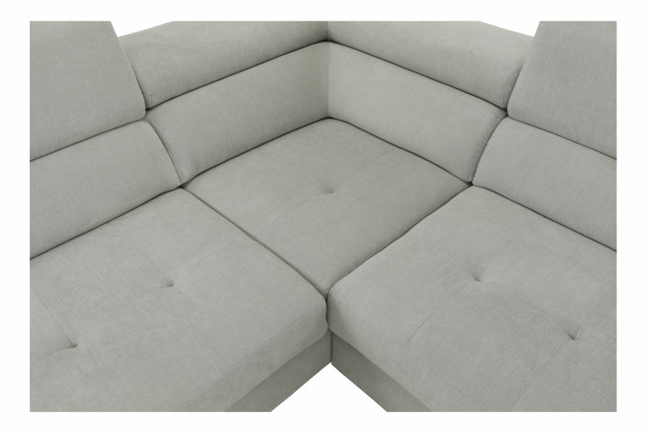 Rohová sedačka Bjorn R (L) (svetlosivá)