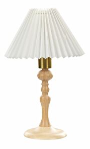 Stolna lampa Claudius (bijela + svijetlo drvo)