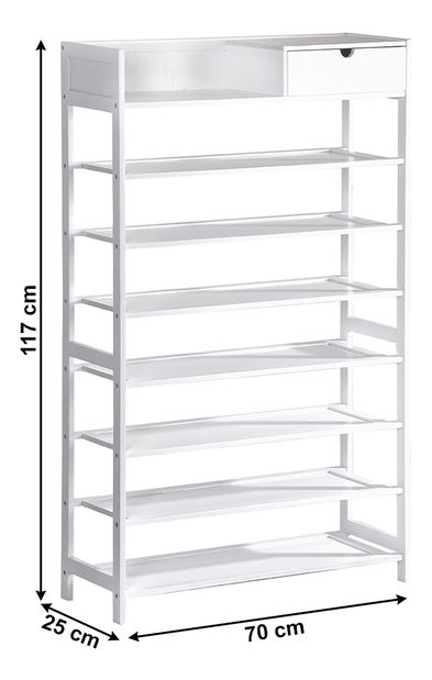 Botník 7-radový Annite (biela)