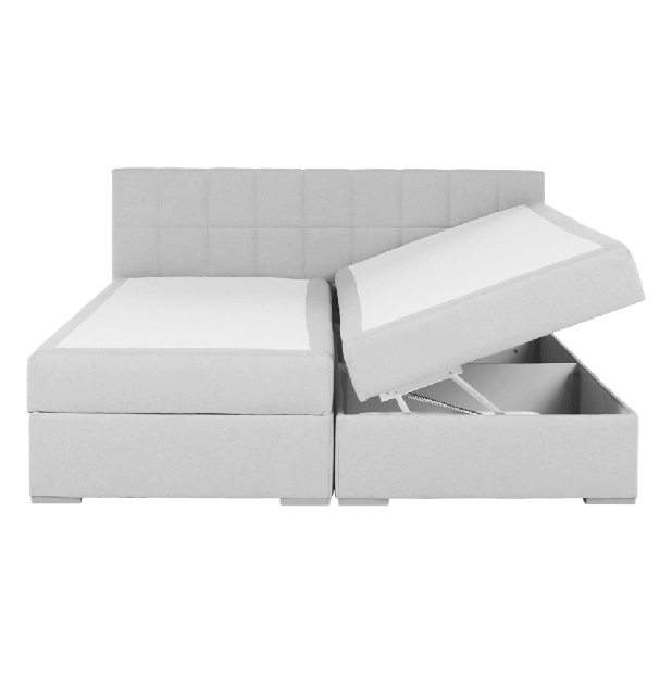 Pat matrimonial Boxspring 180 cm Ferrati (gri maro)