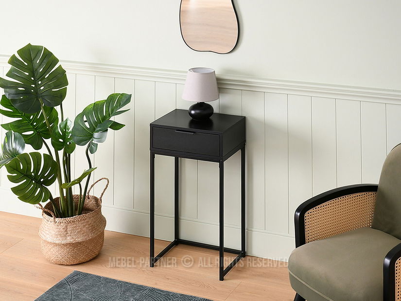 Konzolasztal Norma S (fekete fa + fekete)