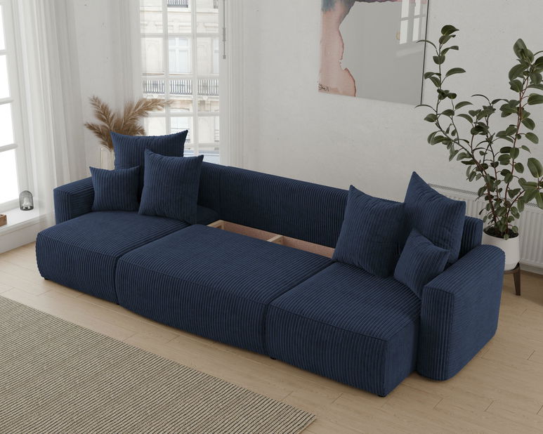 Rohová sedačka Denia U (tmavomodrá)