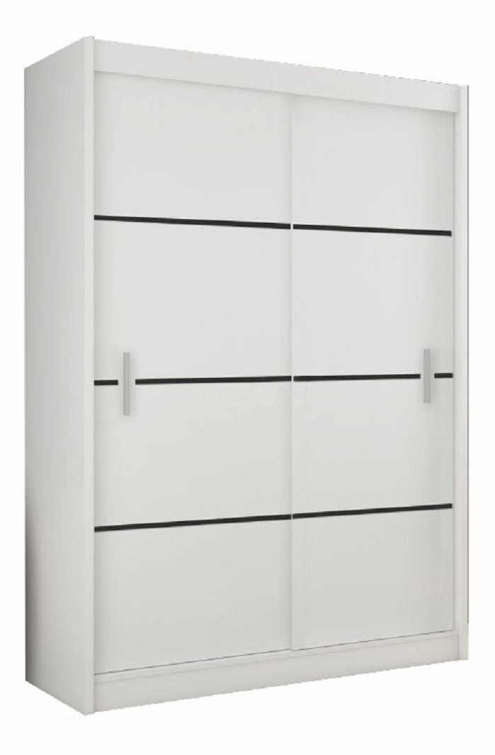 Ruhásszekrény Magnet 150 (fehér + fekete)