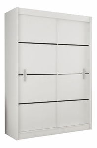 Dulap de haine Magnet 150 (Alb + negru)