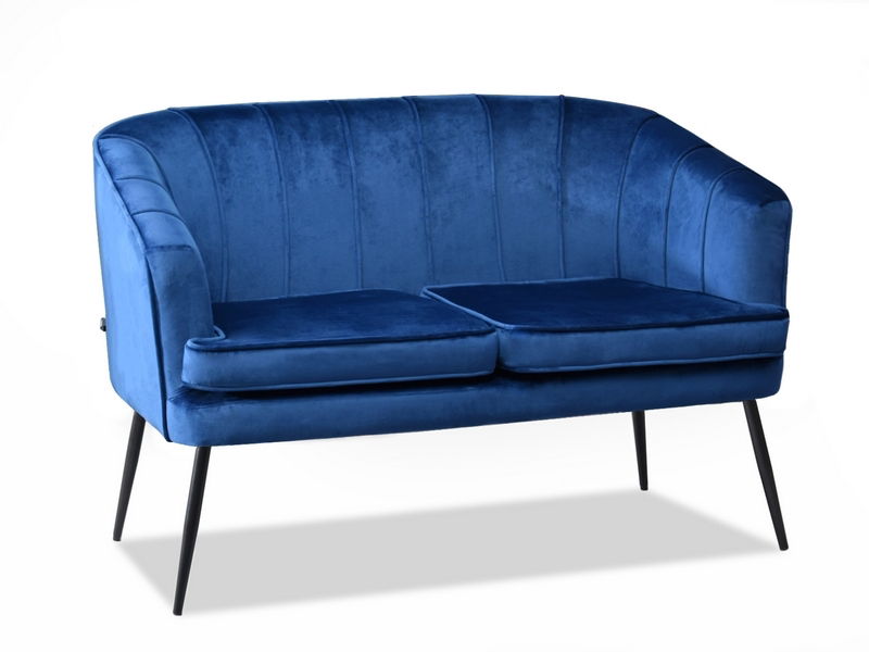 Sofa Etimee S (mornarsko plava + zlatna)