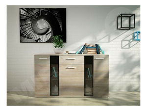 Komód Fletcher (szonoma tölgy) (LED világítás)