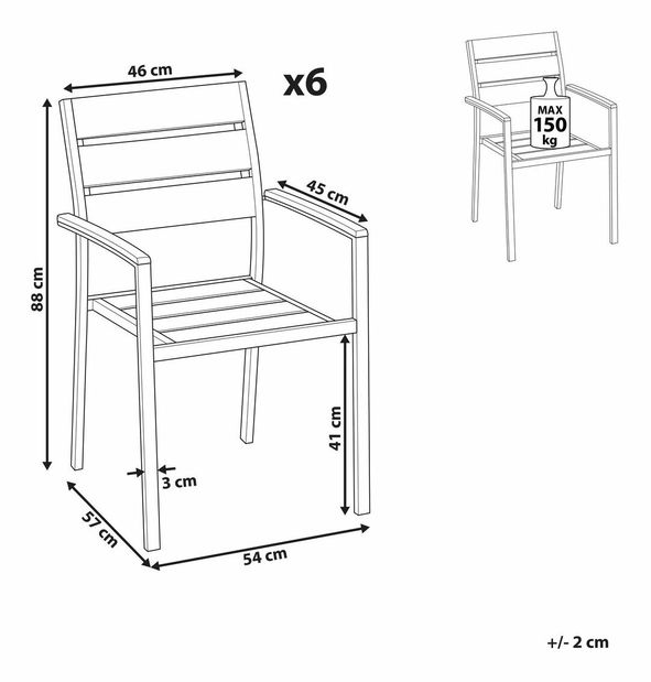Set scaune 4 buc. Vero (gri)