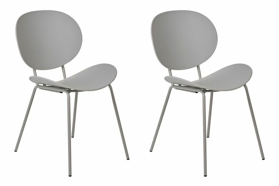 Set 2 buc scaune de sufragerie Sarrah (gri) 