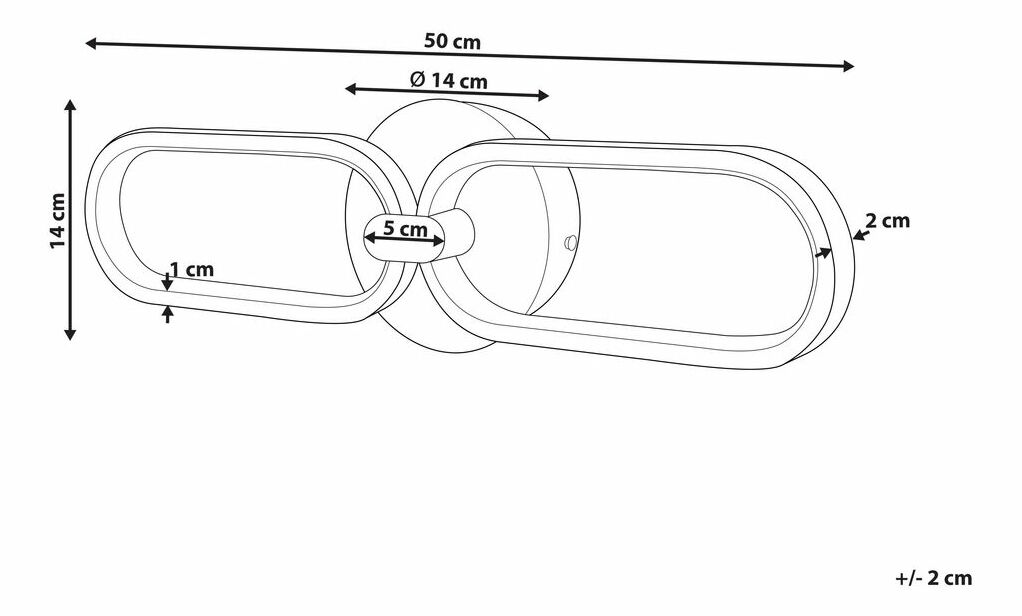 Iluminat de perete Kraza (auriu)