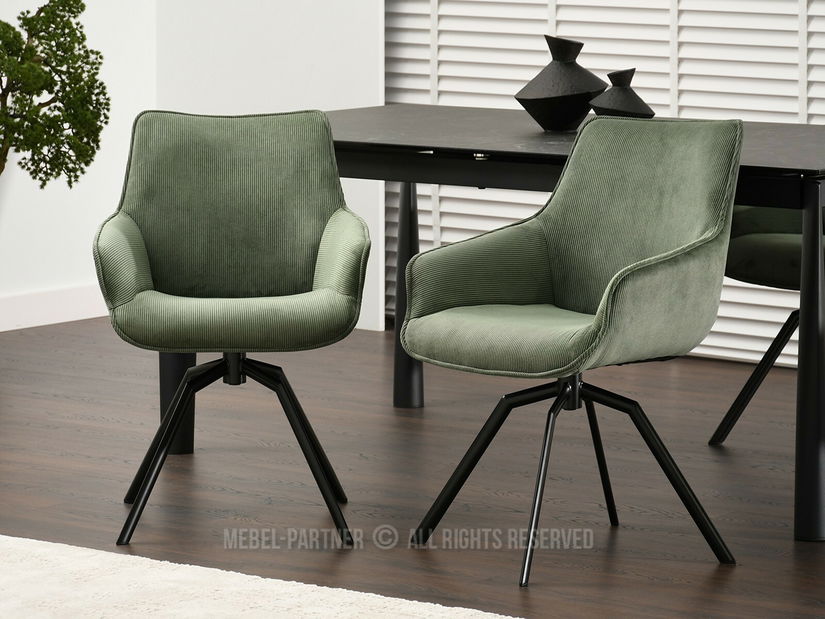 Stolička Liam (zelená + čierna)