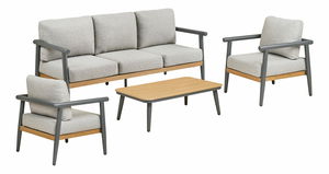 Záhradný set Cloveta 1 (sivobéžová)