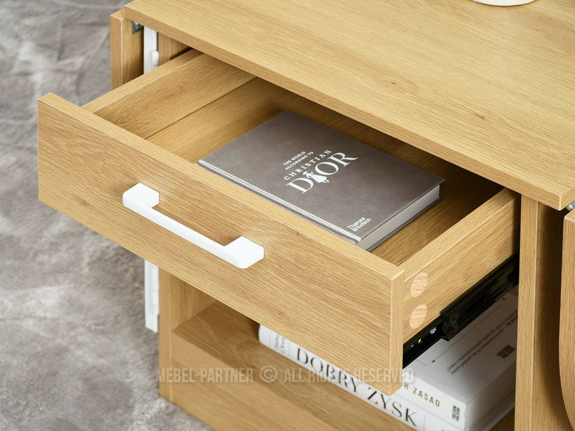 Măsuță de cafea Entrana (stejar + alb)