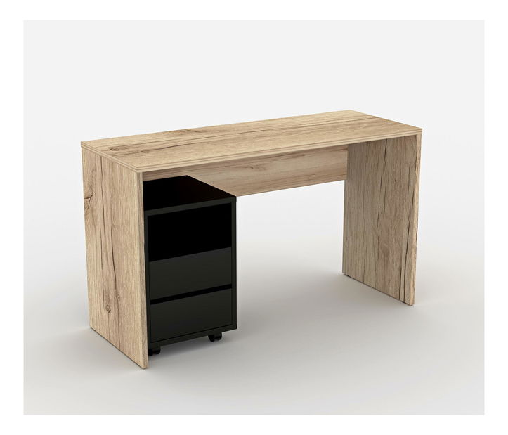 Masă PC cu container Agave Typ 03 (Stejar grand natural)