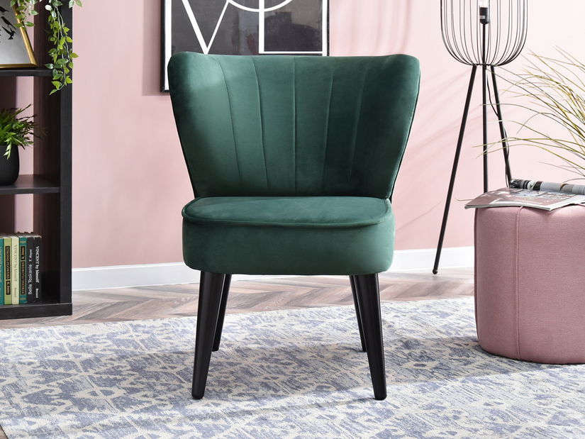 Relaxačné kreslo Arginteno (zelená + čierna)