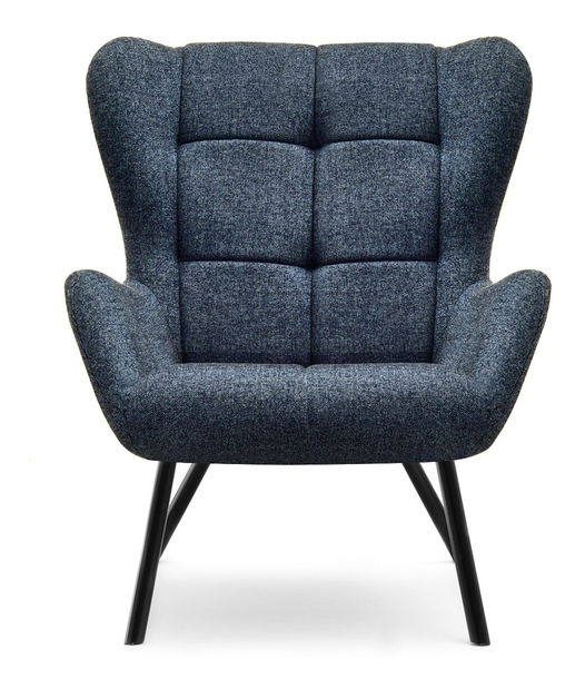 Dizájnos fotel Norweien (szürke + arany)