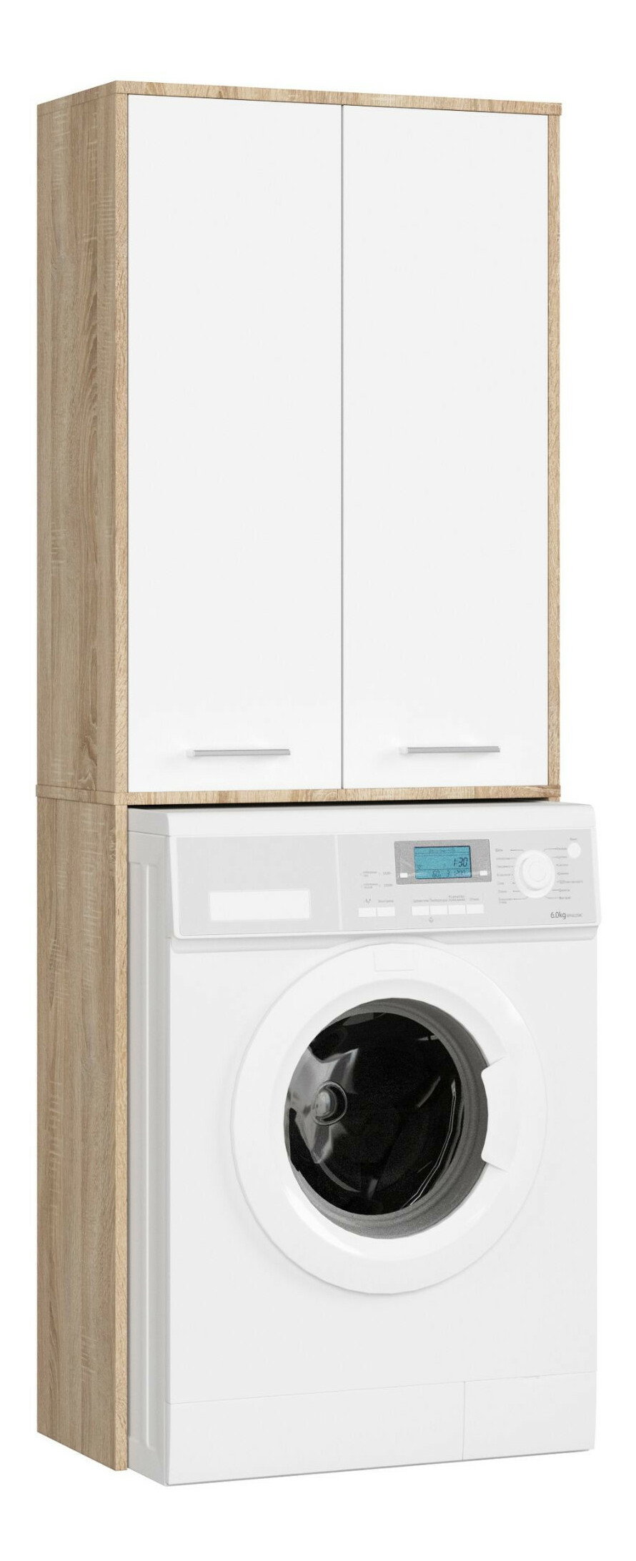 Skrinka nad práčku Fulgor 180 (dub sonoma + biela)