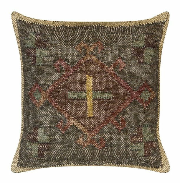 Sada 2 ozdobných vankúšov 45 x 45 cm Kator (zelená)