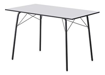Étkezőasztal 120 MALAK (fehér + fekete) (4 fő részére)