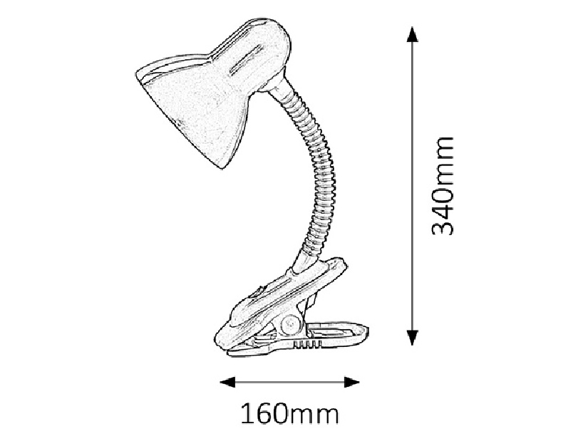 Stolová lampa Dennis 4259 (ružová + čierna)