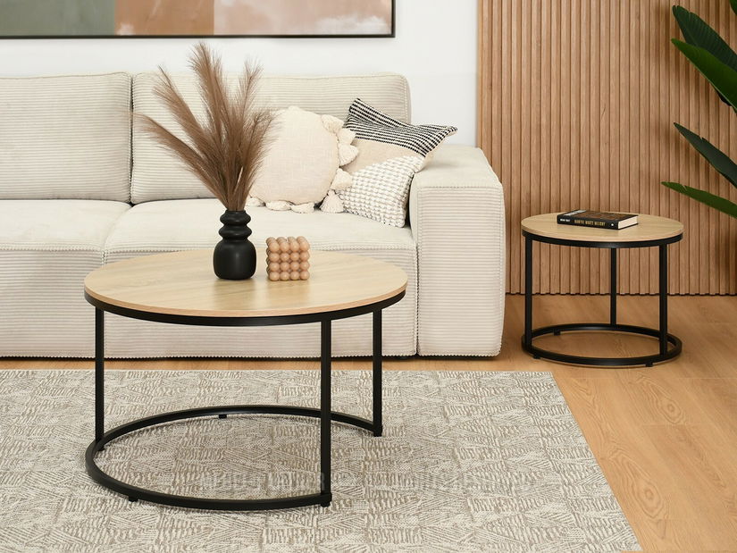 Stolić za kavu Klara (sonoma + crna)