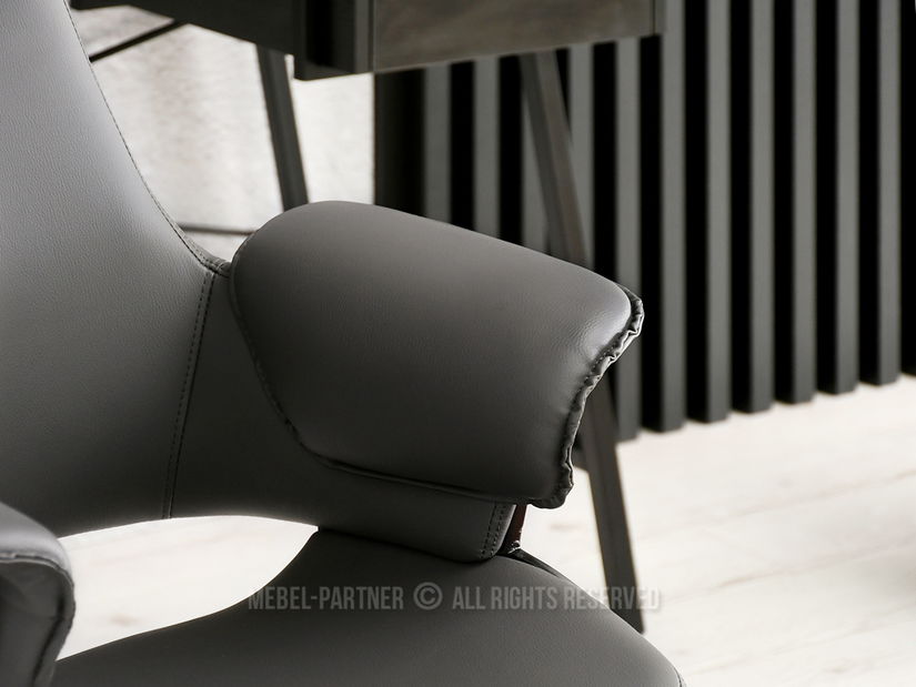 Fotel Clementine (fekete fa + szürke)