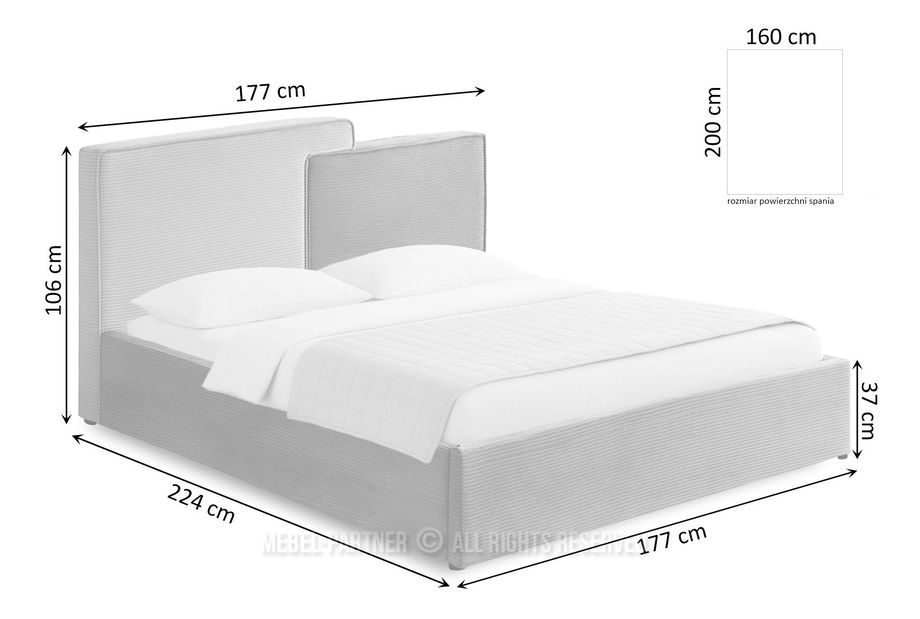 Pat matrimonial 160 cm Esplendida 160 (bej)