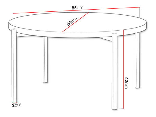Măsuță cafea Batasa 2 (negru + Stejar artisan)