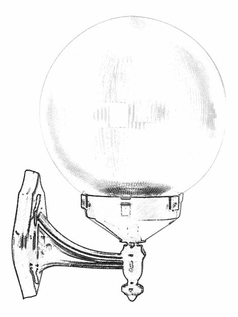 Vonkajšie nástenné svietidlo Barbara (čierna)