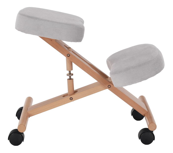 Scaun genunchi ergonomic Florentina (gri maro taupe + fag)