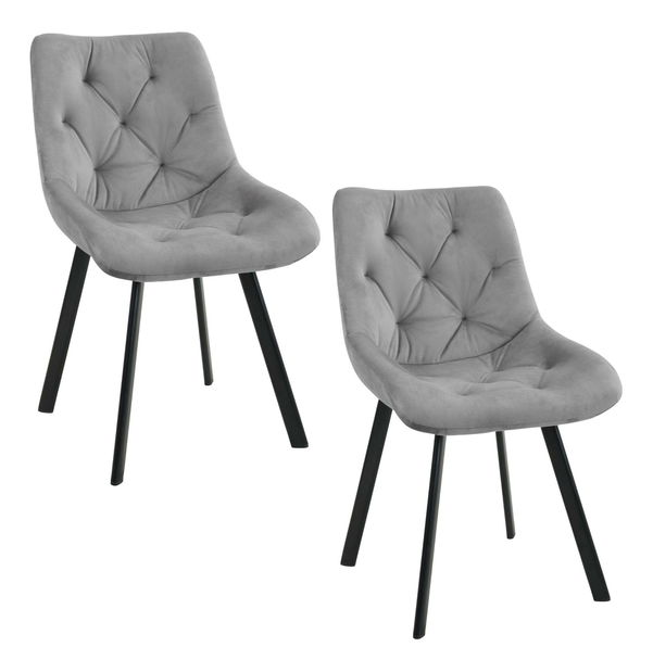 Set 2 ks. Jedálenských stoličiek Cajon (sivá)