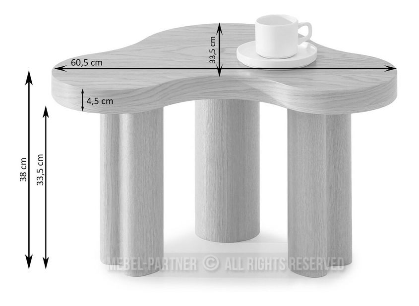 Măsuță de cafea Sirvieron (nuc)