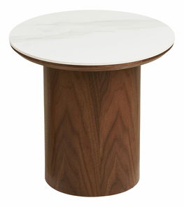 Măsuță laterală Nealina 2 (alb + maro închis)