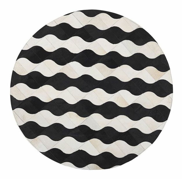 Koberec 140 cm KELYA (čierna)