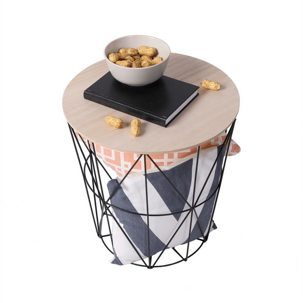 Măsuță de cafea Nanko typ 3 (natural + negru)