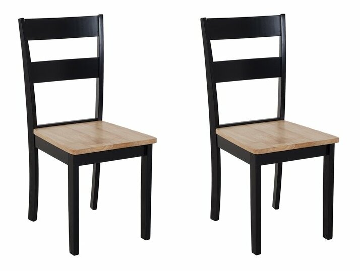 Set 2 buc. scaune pentru sufragerie Georgi (negru) *vânzare stoc