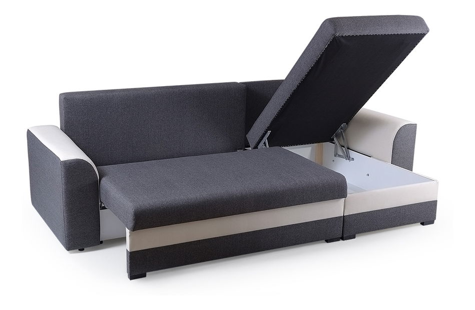 Rohová sedačka Maxtom (sivá + biela) (P)