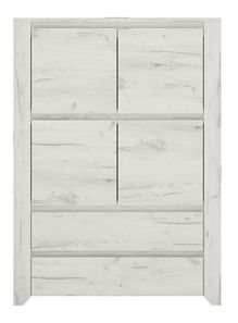 Komód Arbell típus 33 4D2S fehér/craft