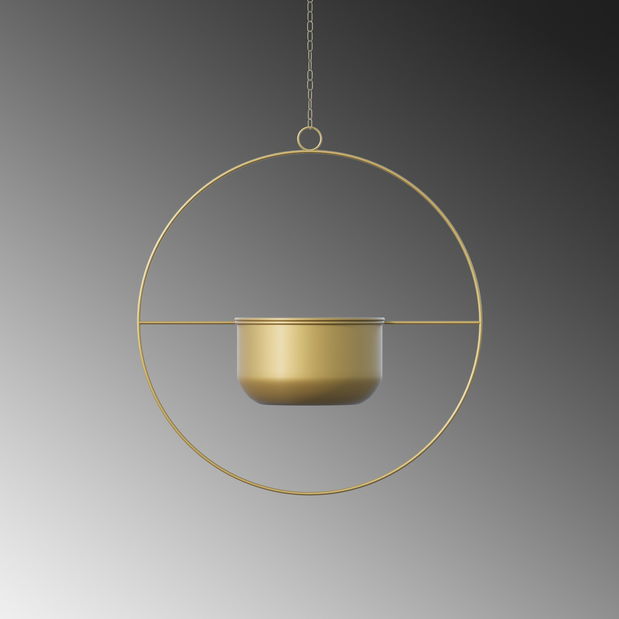 Viseća saksija za cvijeće Paradota (zlatna)