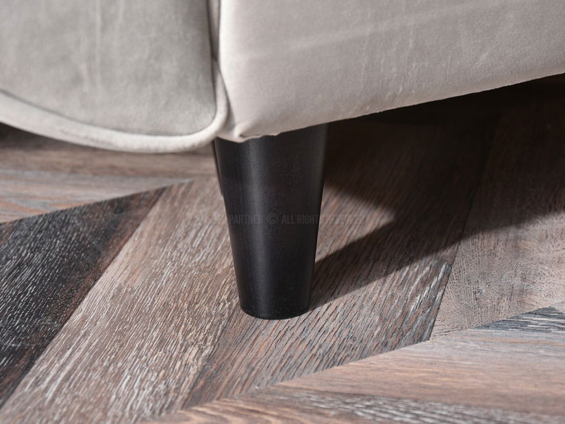 Kétszemélyes kanapé Bacteria (bézs + fekete)