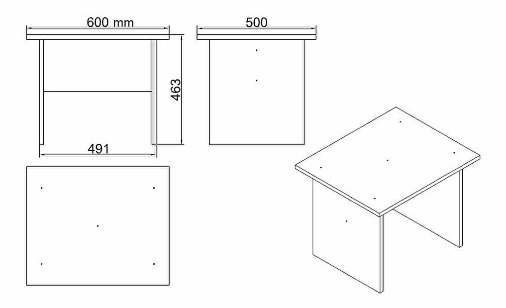 Set pentru birou Vincent 15 (Alb)