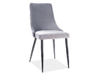 Scaun de sufragerie Polly (Gri + Negru)