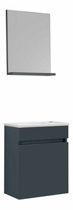 Kúpeľňová skrinka Fitti (antracit) (so zrkadlom)