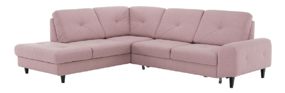 Sarokkanapé Prada (púder rózsaszín) (B)