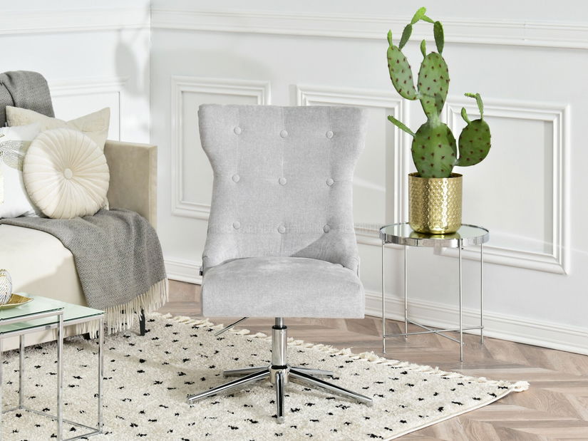 Kreslo Elza (sivá + chrómová)